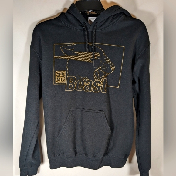 Limited Edition Mr. Beast Hoodie M25 Million Black with Gold Print Size Small - Picture 1 of 7